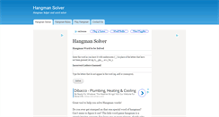 Desktop Screenshot of hangman-solver.com